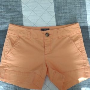 American Eagle Neon Orange Shorts